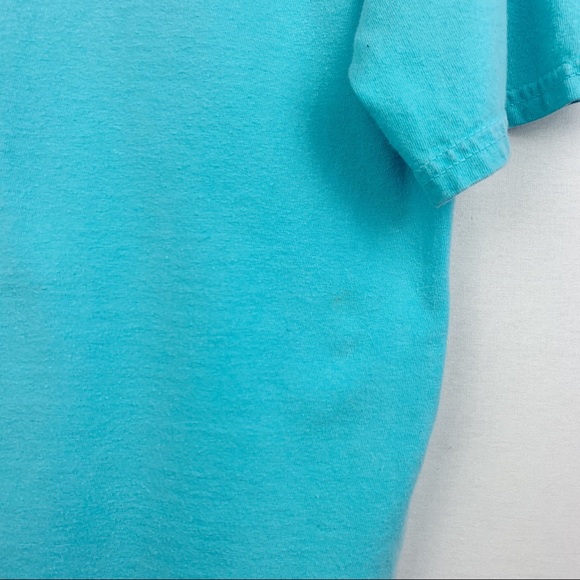 Comfort Colors Polka Dot K Pocket Blue Tee - Picture 7 of 8